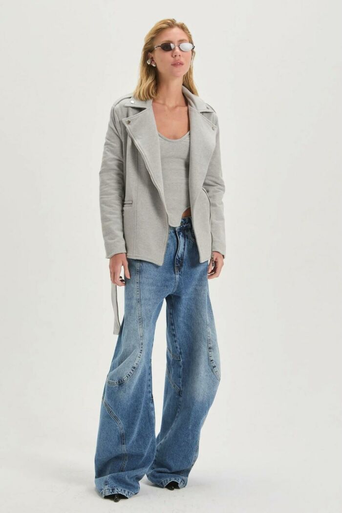 Imagem de Casaco Marina Medium Grey Melange Le Blog