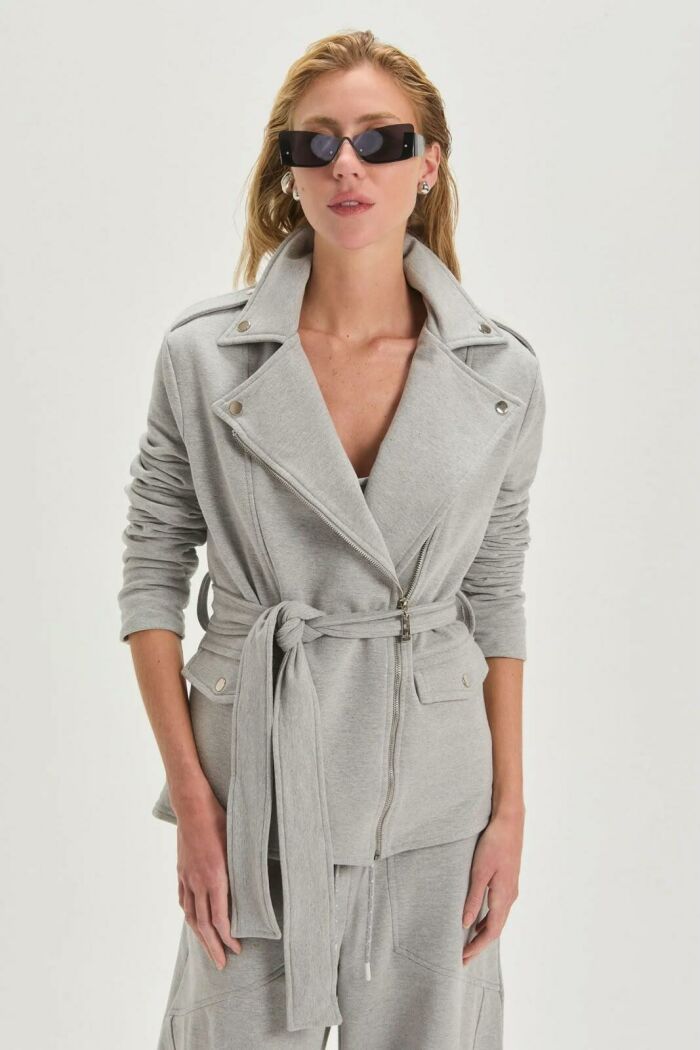 Imagem de Casaco Marina Medium Grey Melange Le Blog