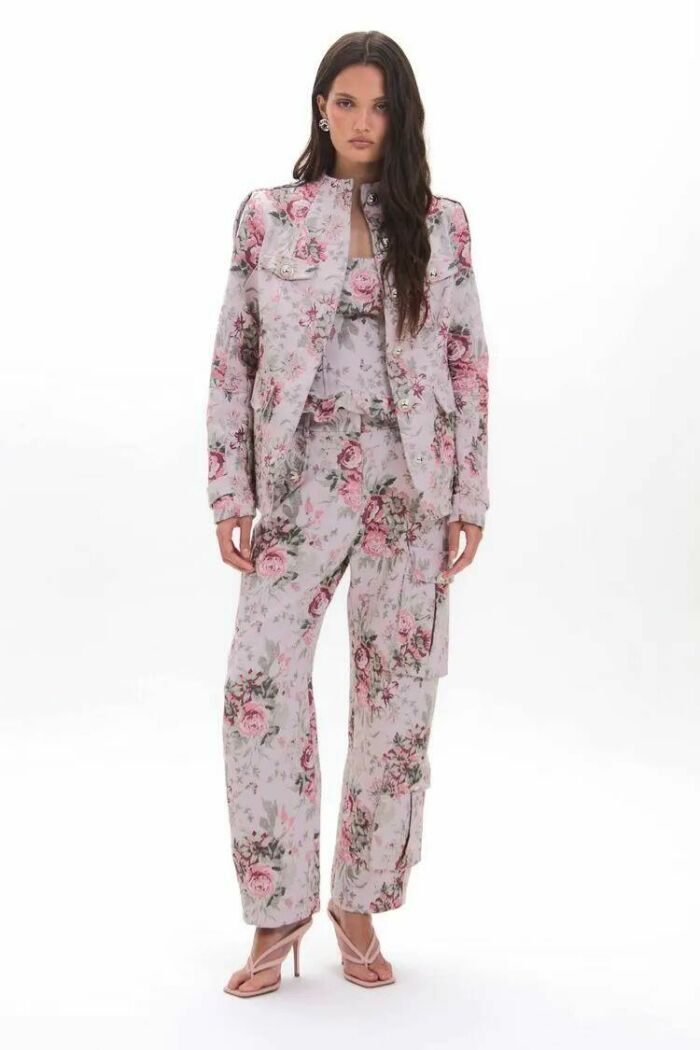 Imagem de Casaco Samara Jacquard Floral Le Blog