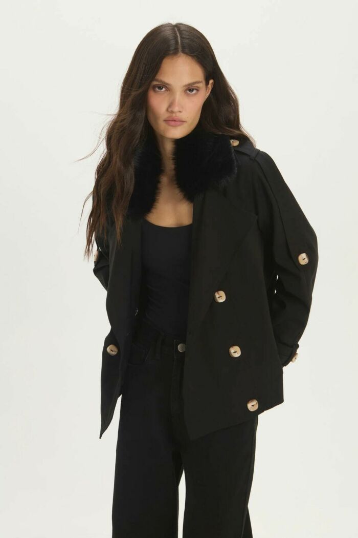Imagem de Casaco Valentina Preto Le Blog
