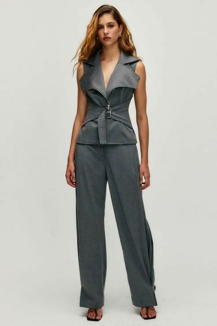 Imagem de Colete Lorena Cinza Steel Le Blog