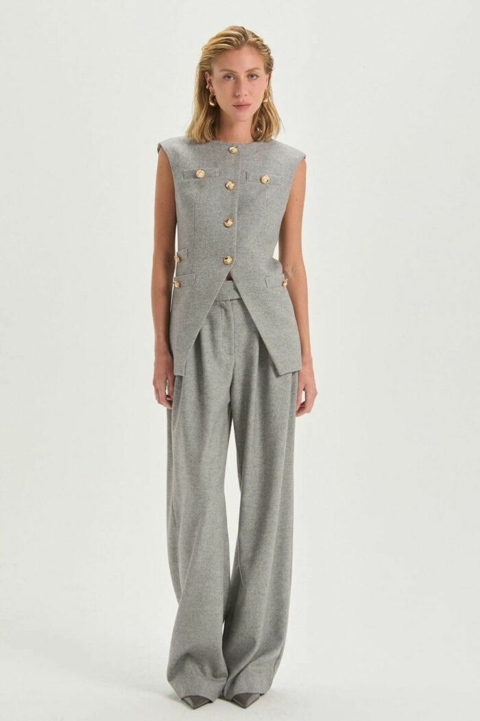 Imagem de Colete Maitê Medium Grey Melange Le Blog