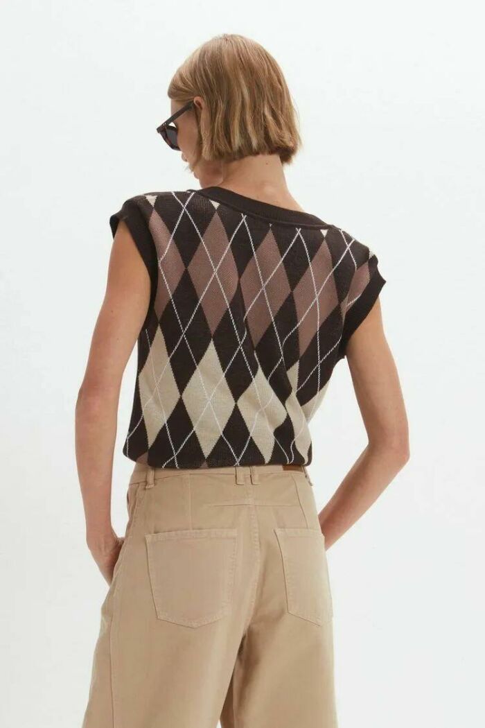 Imagem de Colete Yasmin Xadrez NY Le Blog