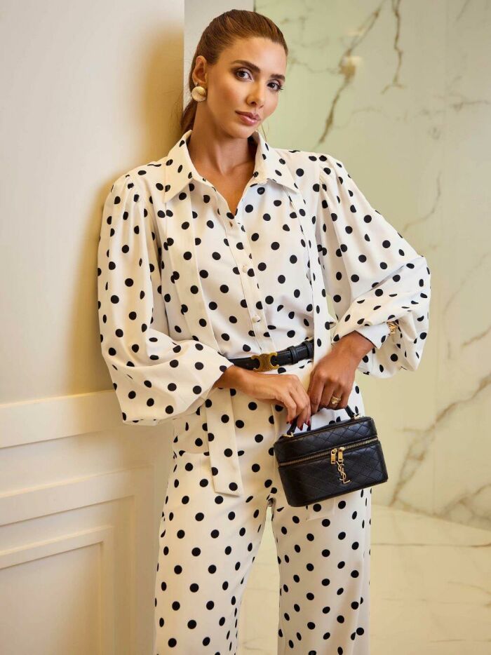 Imagem de Conjunto Alfaiataria Poá Luzia Fazzolli