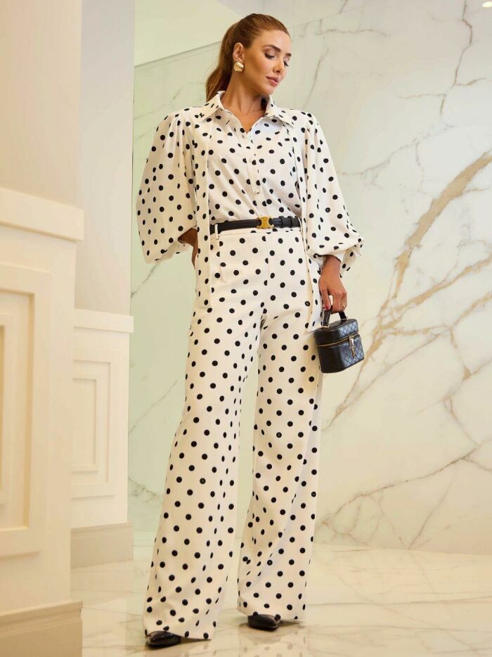 Imagem de Conjunto Alfaiataria Poá Luzia Fazzolli