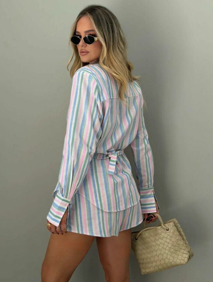 Imagem de Conjunto Marluce Listrado Cloude