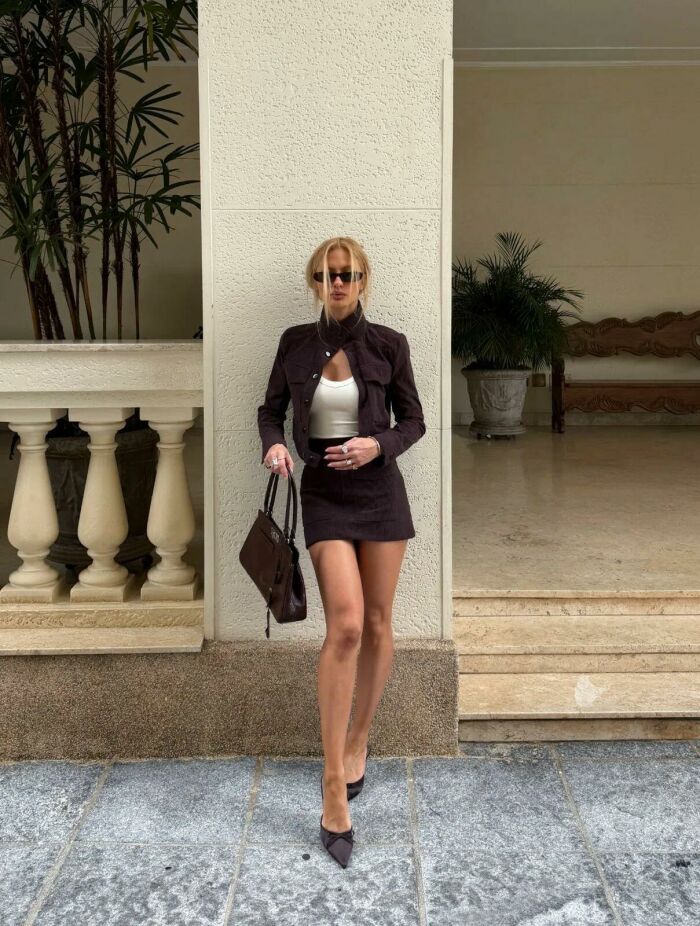 Imagem de Conjunto Rafaela Marrom Cloude