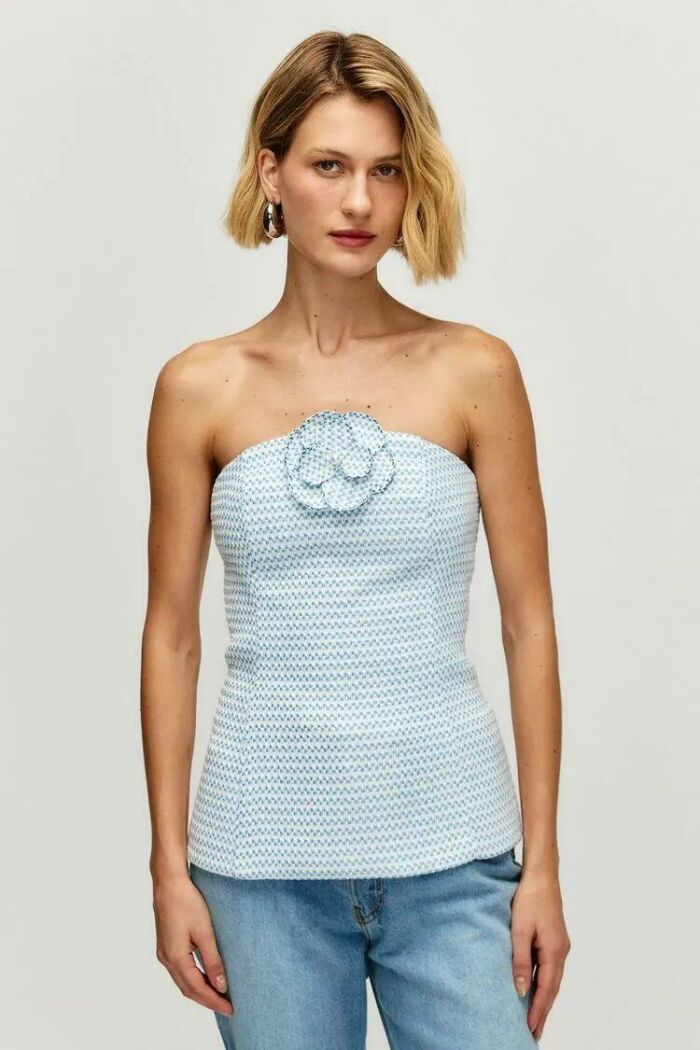 Imagem de Corselet Clarice Tweed Ice Le Blog