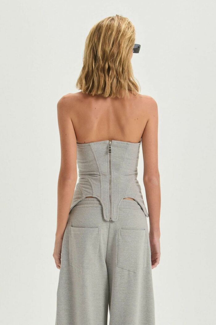 Imagem de Corselet Marina Medium Grey Melange Le Blog