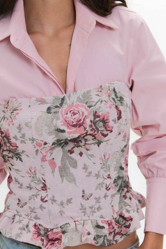 Imagem de Corselet Samara Jacquard Floral Le Blog