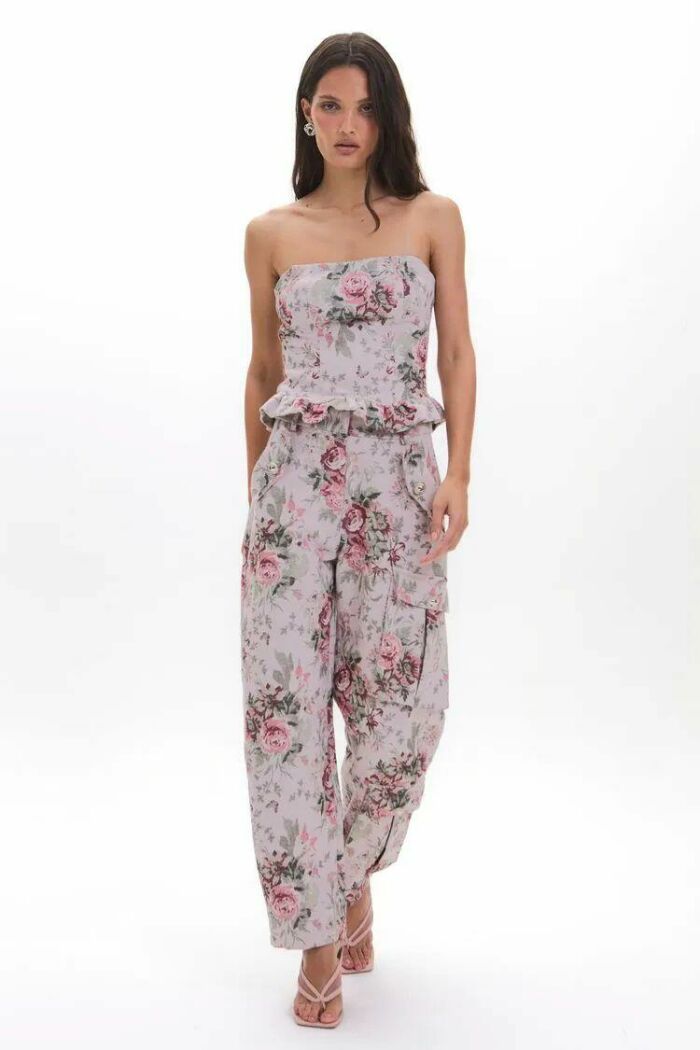 Imagem de Corselet Samara Jacquard Floral Le Blog