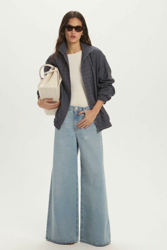 Imagem de Jaqueta Melina Denin Check Le Blog