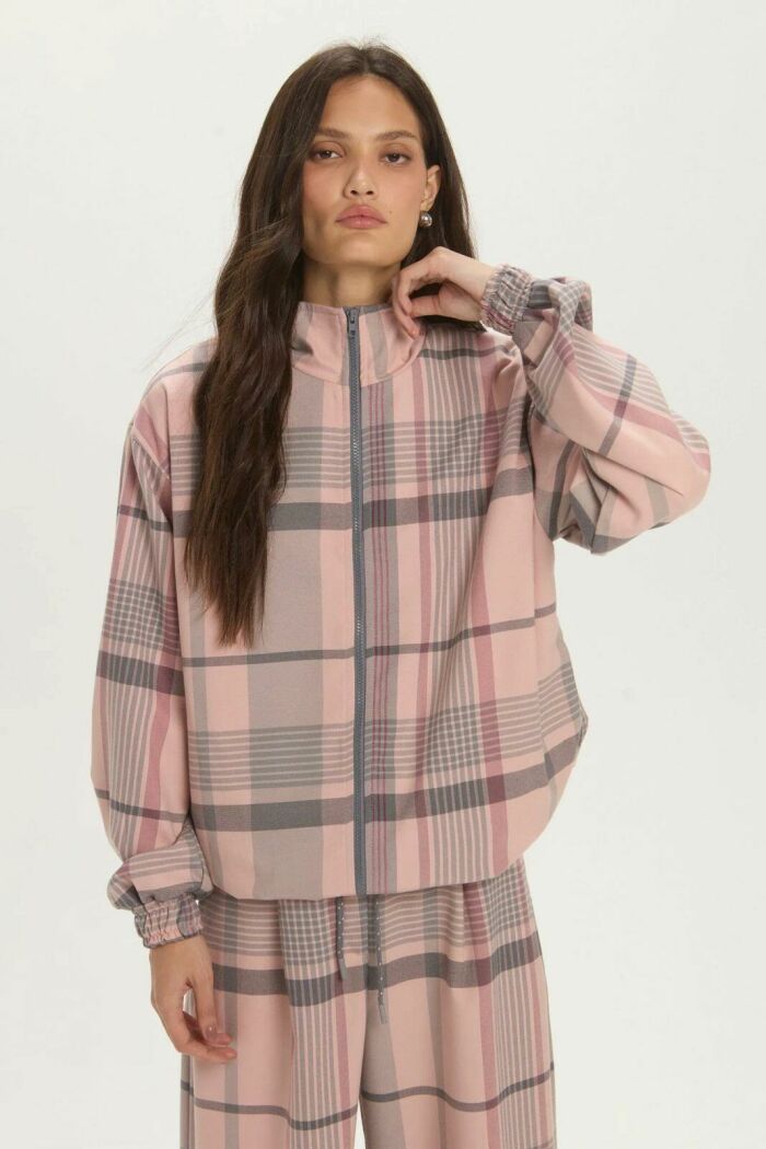 Imagem de Jaqueta Melina Rosa Check Le Blog