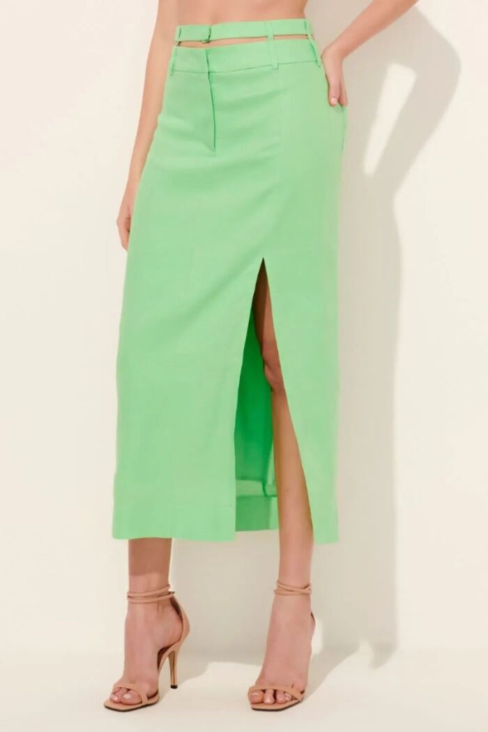 Imagem de Saia Carolina Verde Cítrico Le Blog