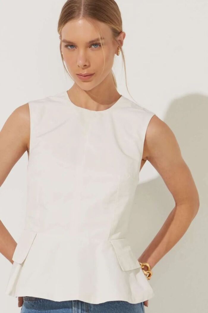 Imagem de Blusa Antônia Off White Le Blog