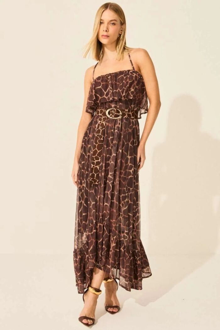 Imagem de Vestido Leona Estampa Girafa Le Blog