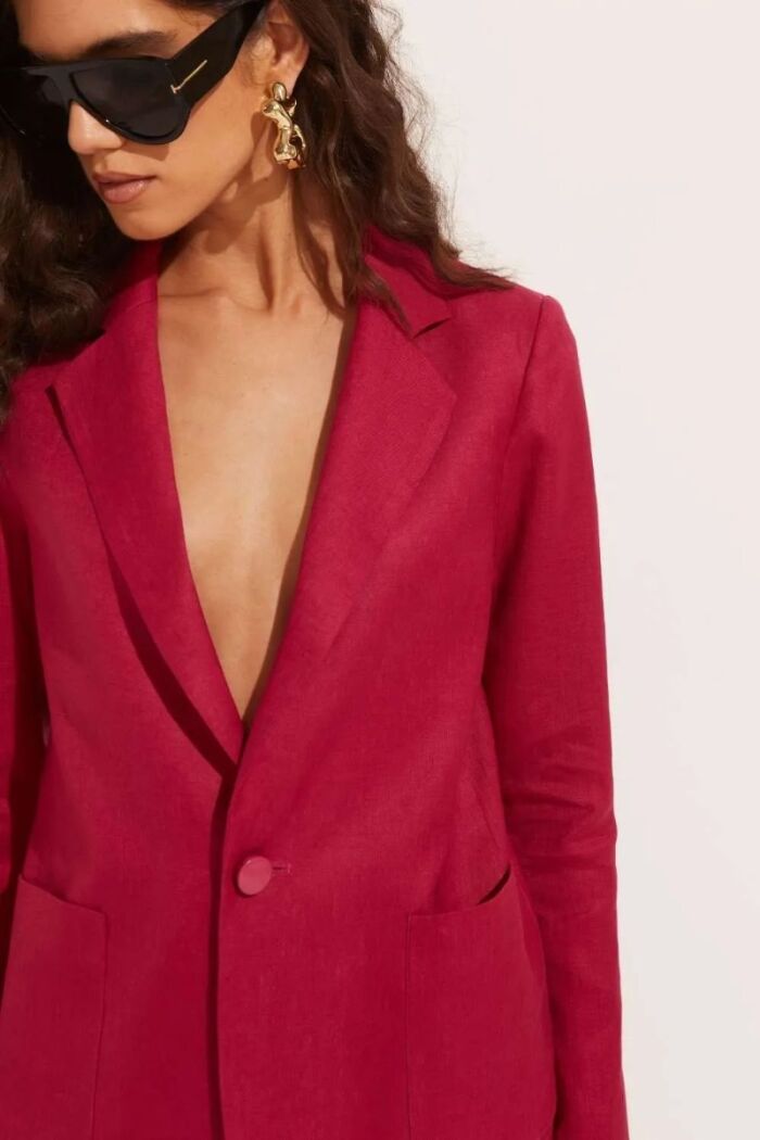 Imagem de Blazer Lurdes Vermelho Crushed Le Blog