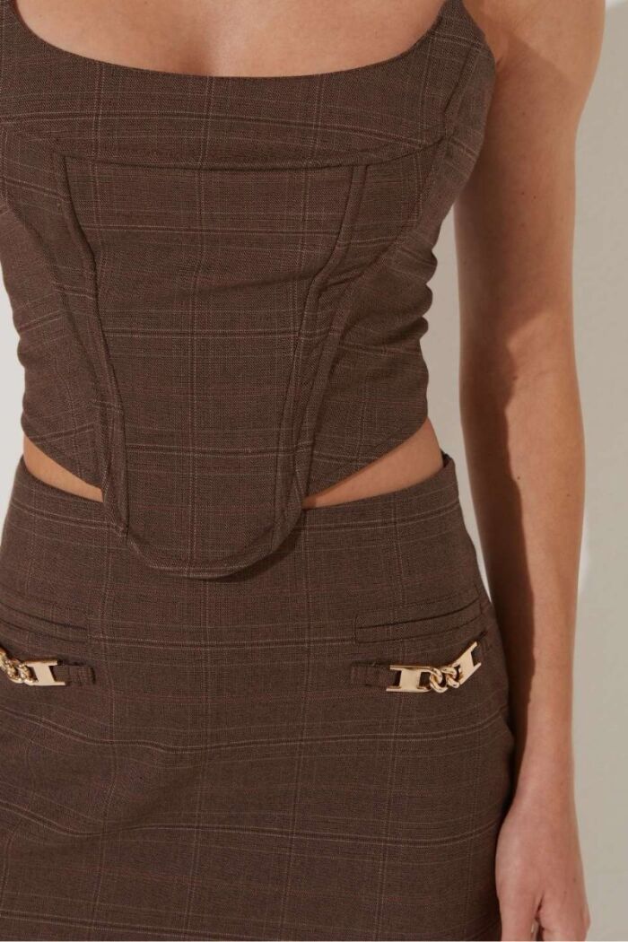 Imagem de Saia Megan Xadrez Le Blog