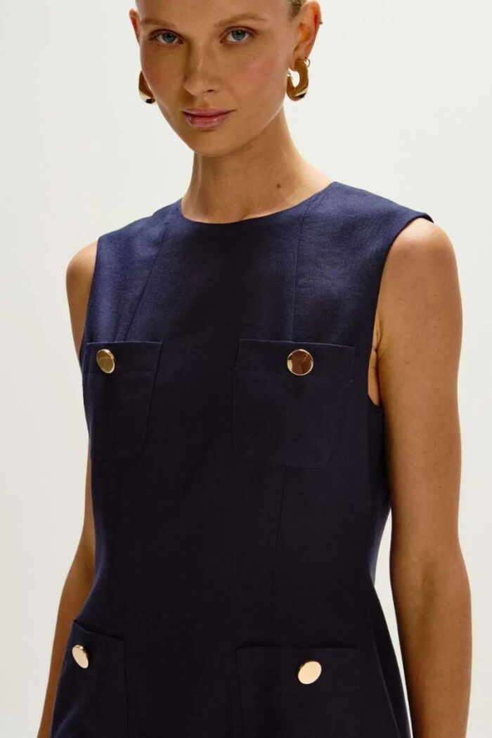 Imagem de Vestido Olívia Azul Marinho Le Blog