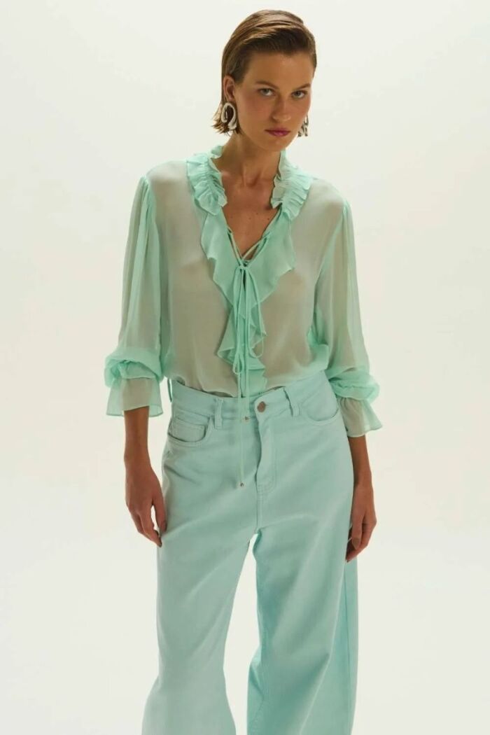 Imagem de Blusa Rafaela Verde Holiday Le Blog