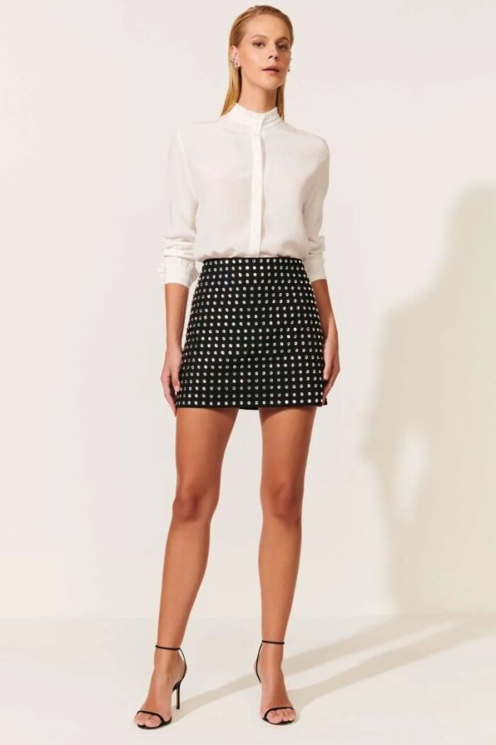 Imagem de Saia Carlota Preta Le Blog