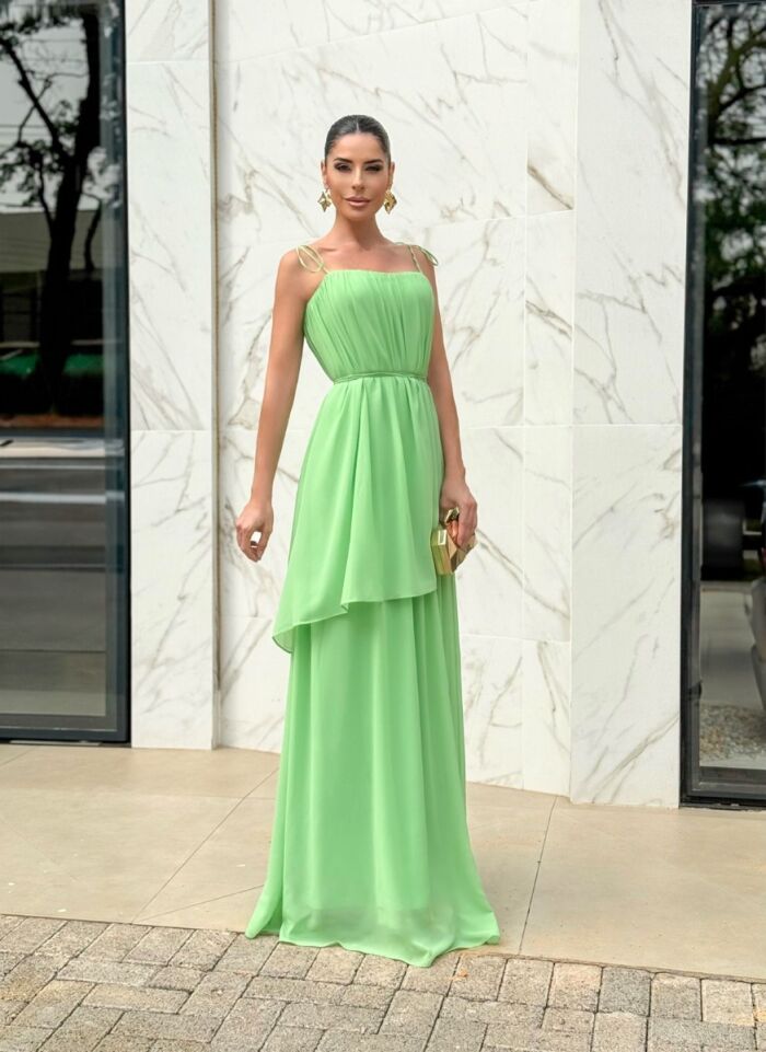 Imagem de Vestido Eduarda Verde D´teliê