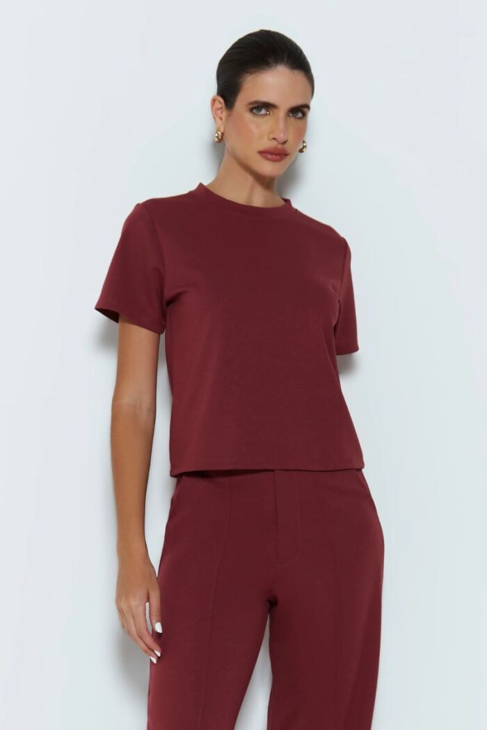 Imagem de Blusa Manga Curta Reta Uva Zen