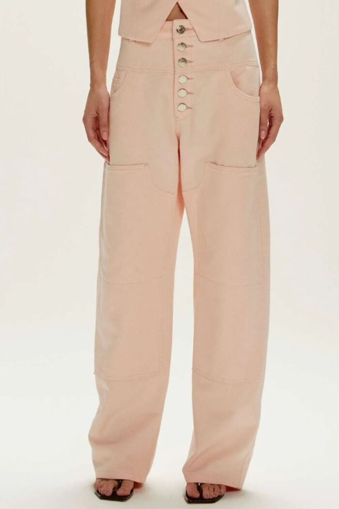 Imagem de Calça Sarja Guta Rosa Pólen Le Blog