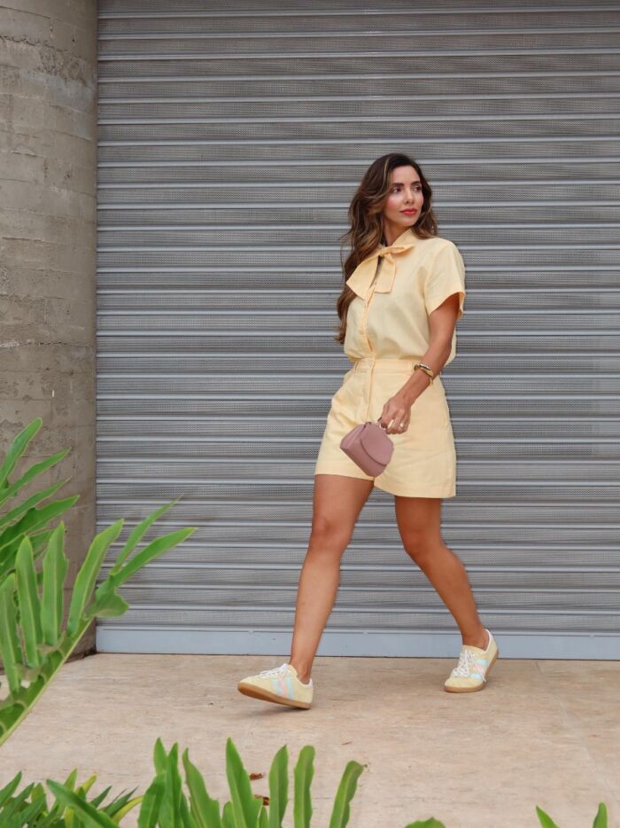 Imagem de Short Linho Amarelo Olívia