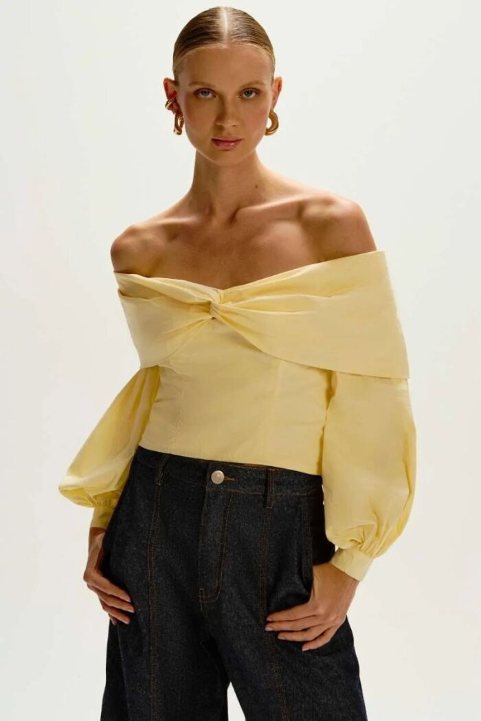 Imagem de Blusa Domitila Amarelo Grace Le Blog