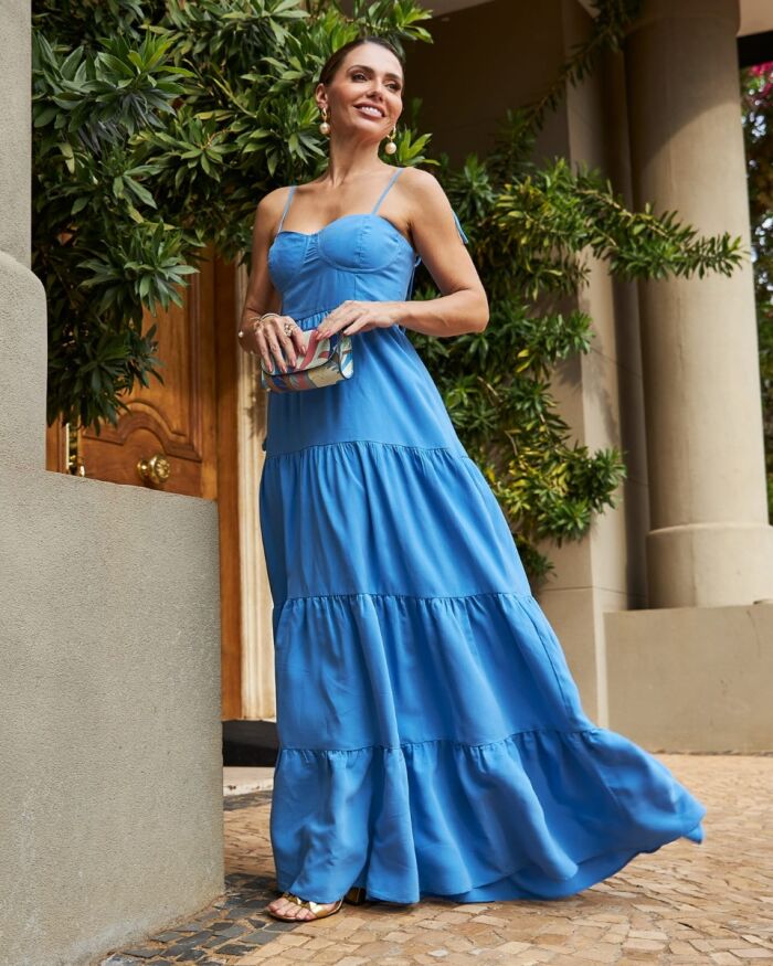 Imagem de Vestido Madona Azul Olívia