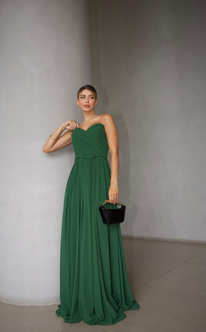 Imagem de Vestido Leonor Verde D´teliê