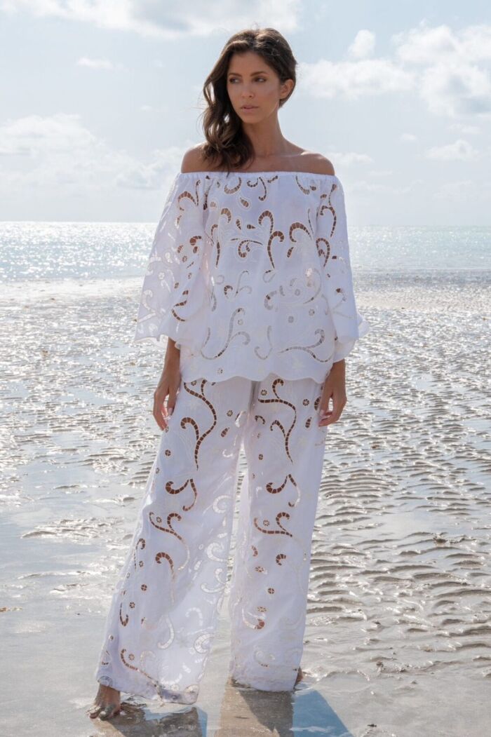 Imagem de Calça Maiara Branca Marie Mercié