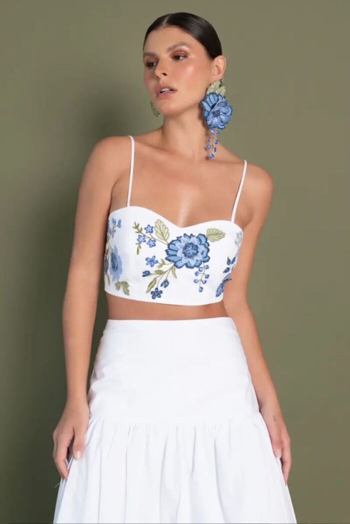 Imagem de Rafaela Top Bordado Marie Mercié