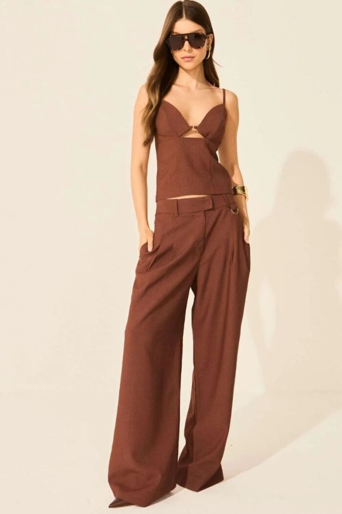 Imagem de Blusa Malu Marrom Ganache Le Blog