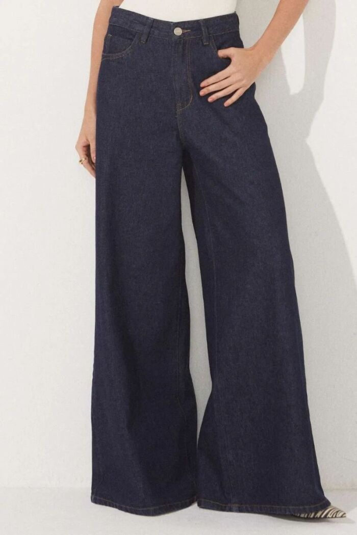 Imagem de Calça Lilian Jeans Escuro Le Blog