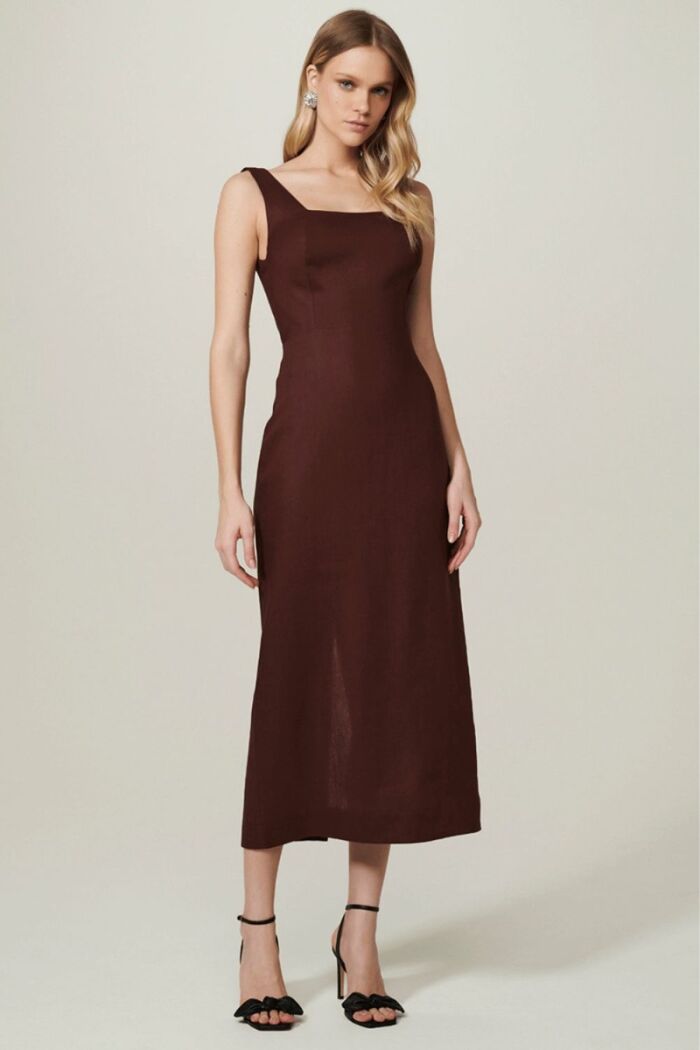 Imagem de Vestido Antonieta Marrom Nutschell Le Blog