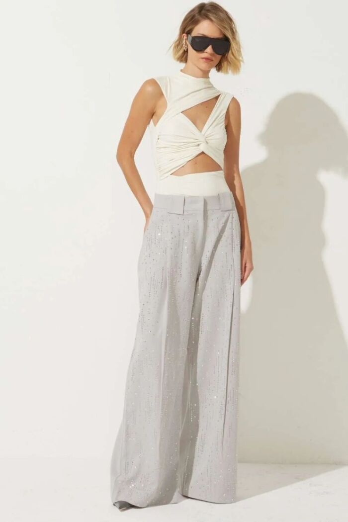 Imagem de Calça Denise Cinza Mescla Le Blog