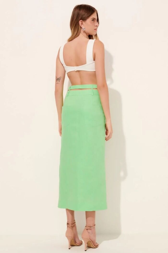 Imagem de Saia Carolina Verde Cítrico Le Blog