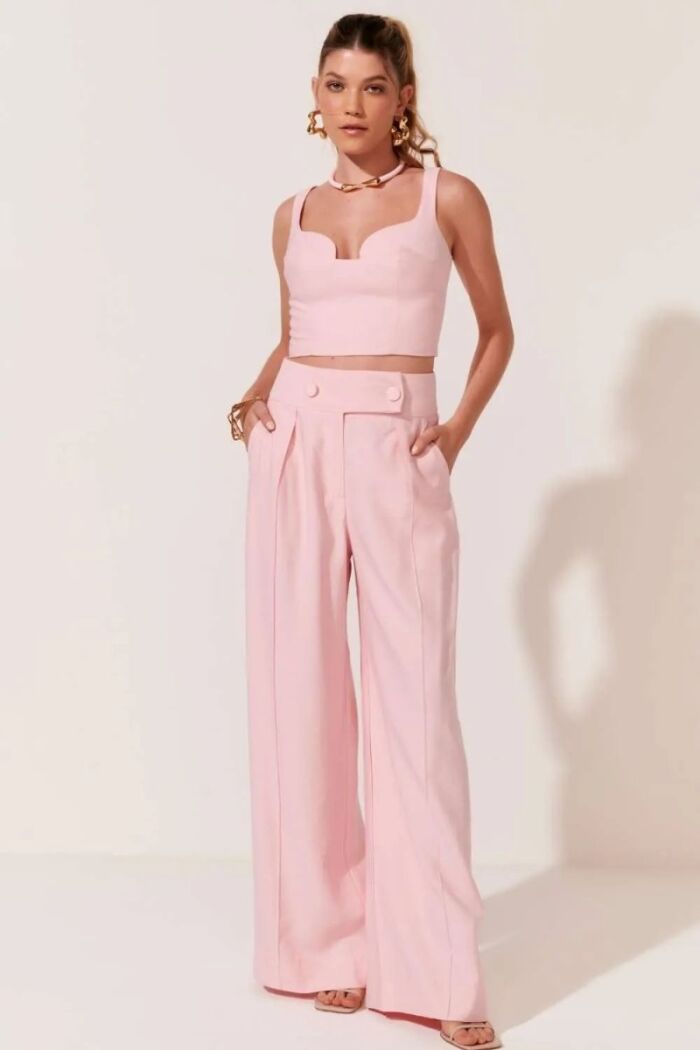 Imagem de Blusa Clarice Rosa Plain Le Blog