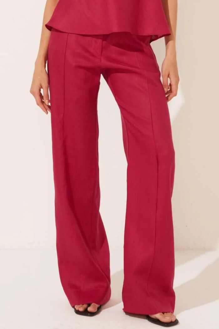 Imagem de Calça Lurdes Vermelho Crushed Le Blog