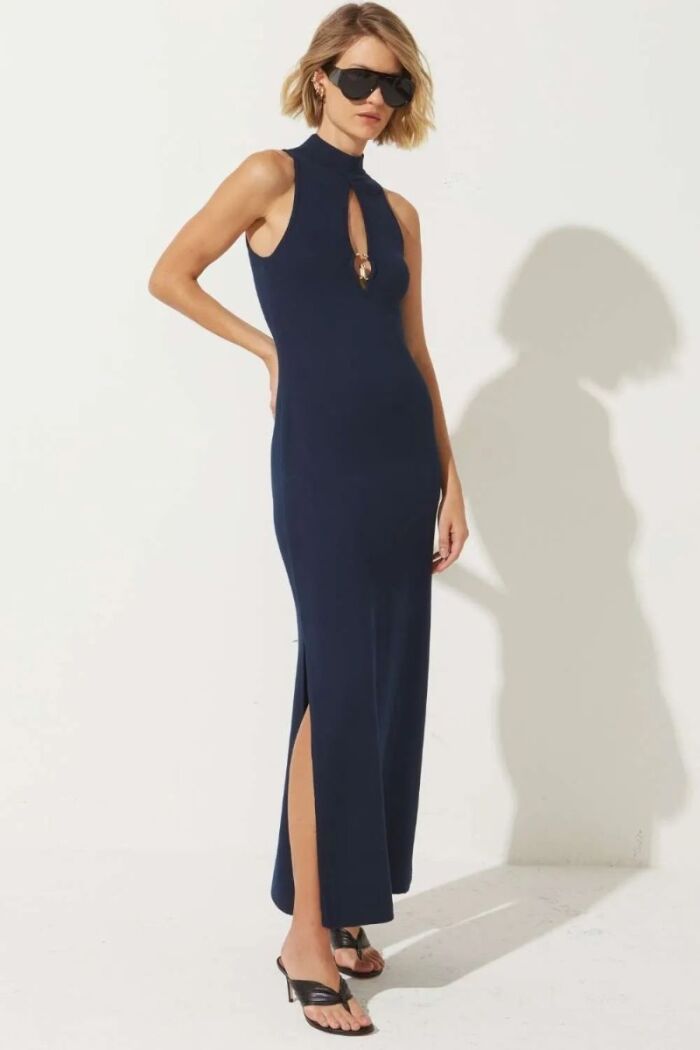 Imagem de Vestido Vanessa Azul Marinho Le Blog