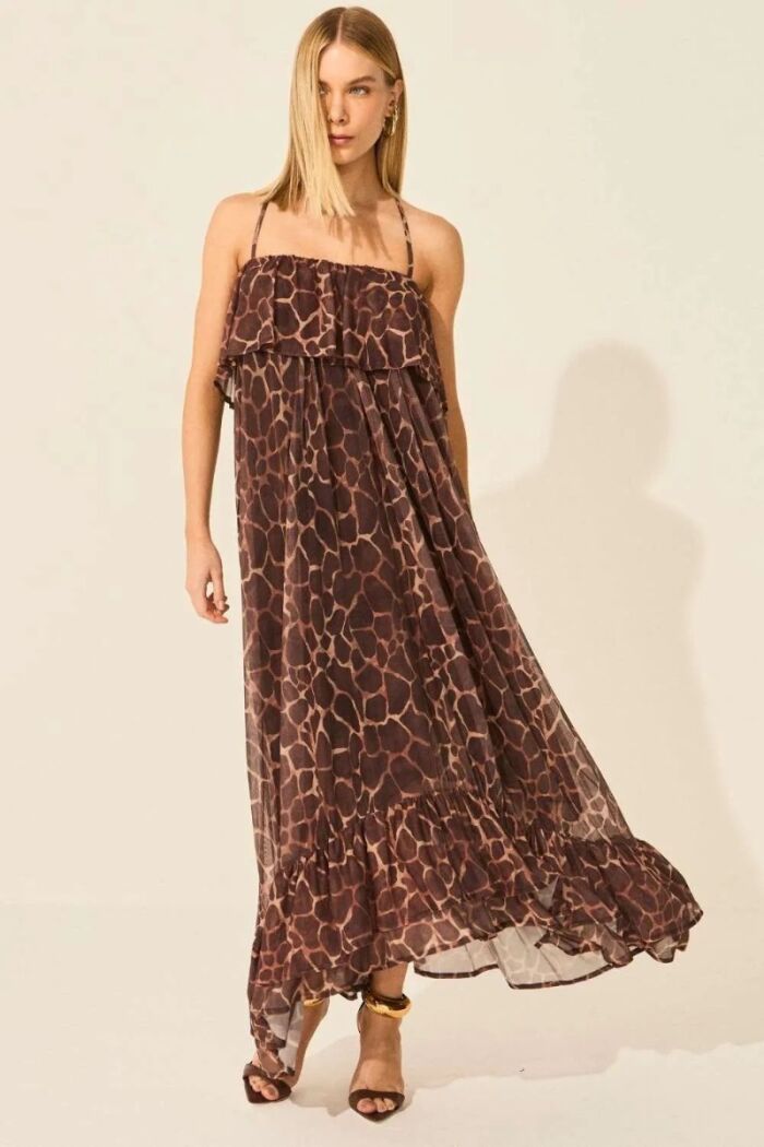 Imagem de Vestido Leona Estampa Girafa Le Blog