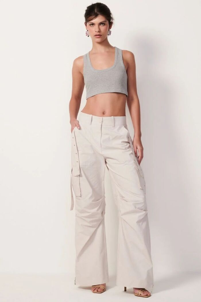 Imagem de Calça Sasha Cinza Gelo Le Blog