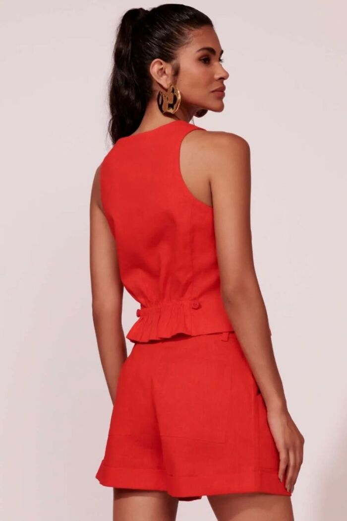 Imagem de Colete Camelia Vermelho Tomato Le Blog