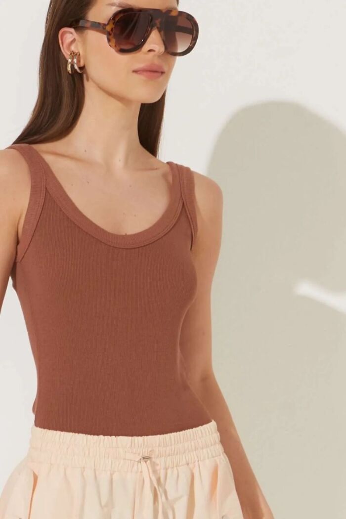 Imagem de Body Agnes Marrom Mocha Le Blog