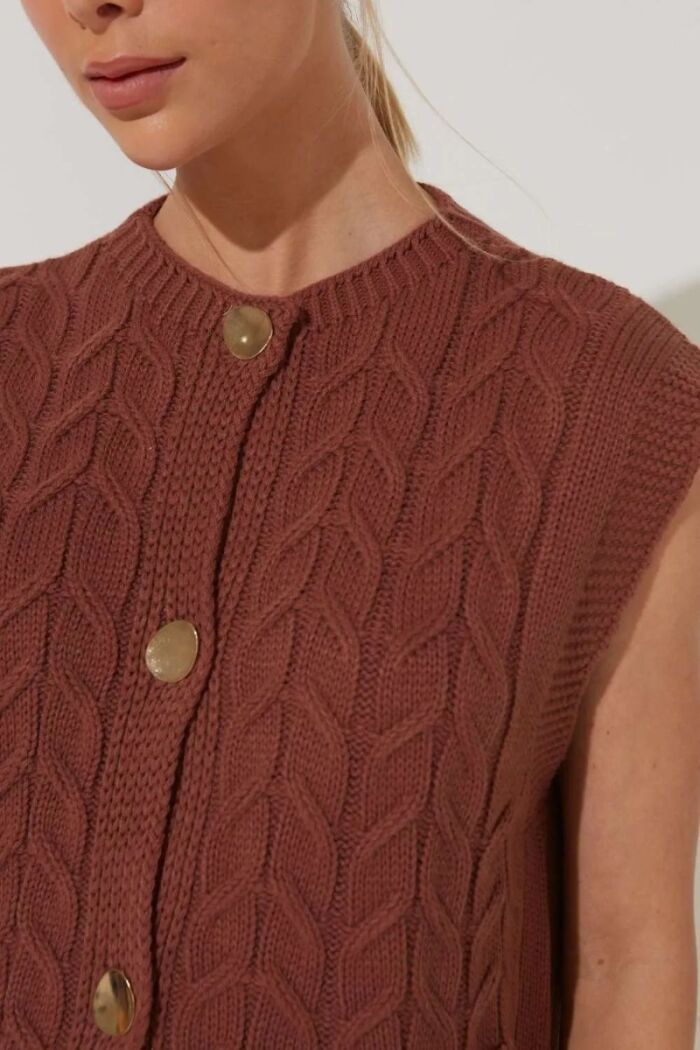 Imagem de Colete Letícia Marrom Le Blog