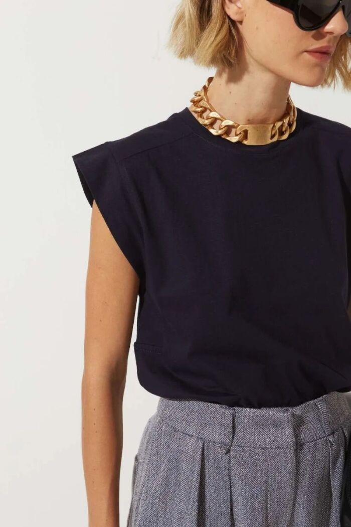 Imagem de Shirt Layla Azul Marinho Le Blog