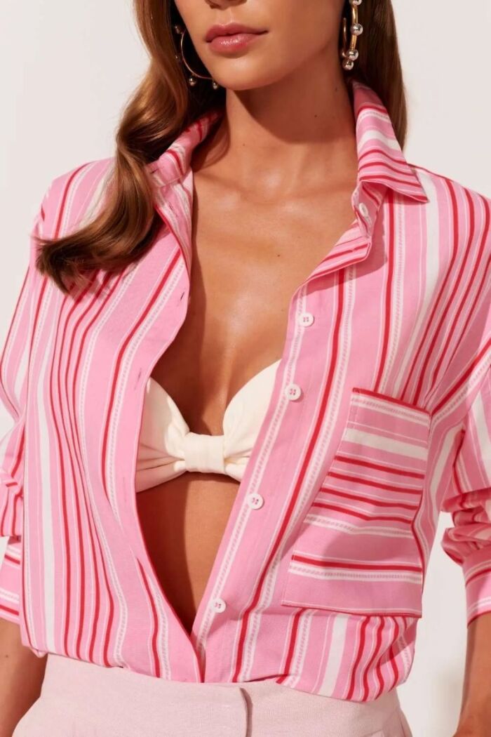 Imagem de Camisa Gabrielle Estampa Listra Le Blog