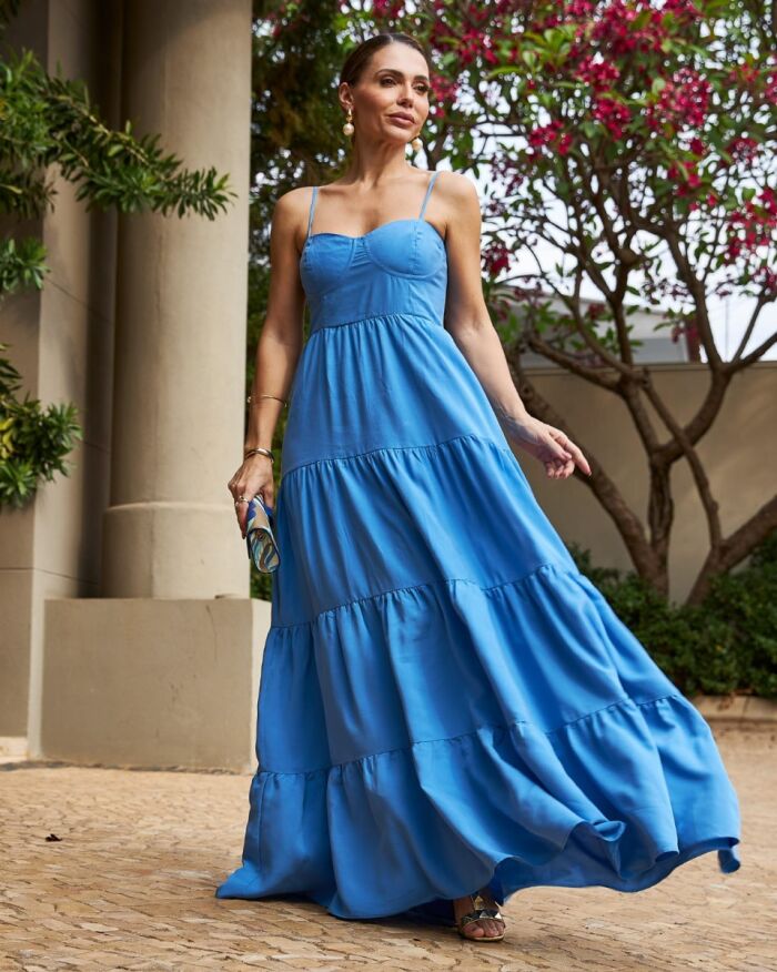 Imagem de Vestido Madona Azul Olívia